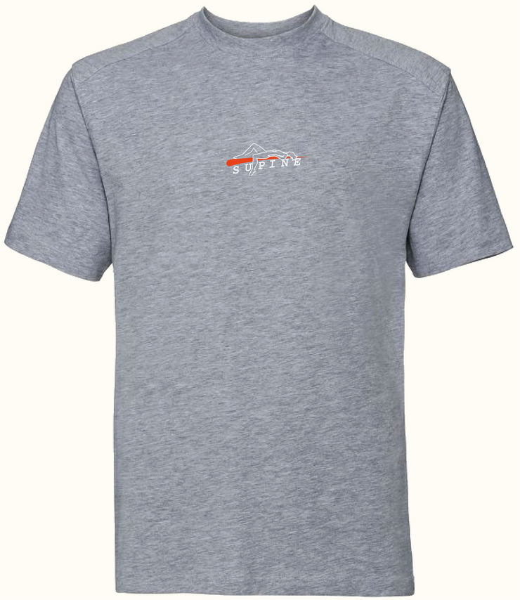 ipanema tee - orange on grey