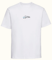 ipanema tee - blue on white