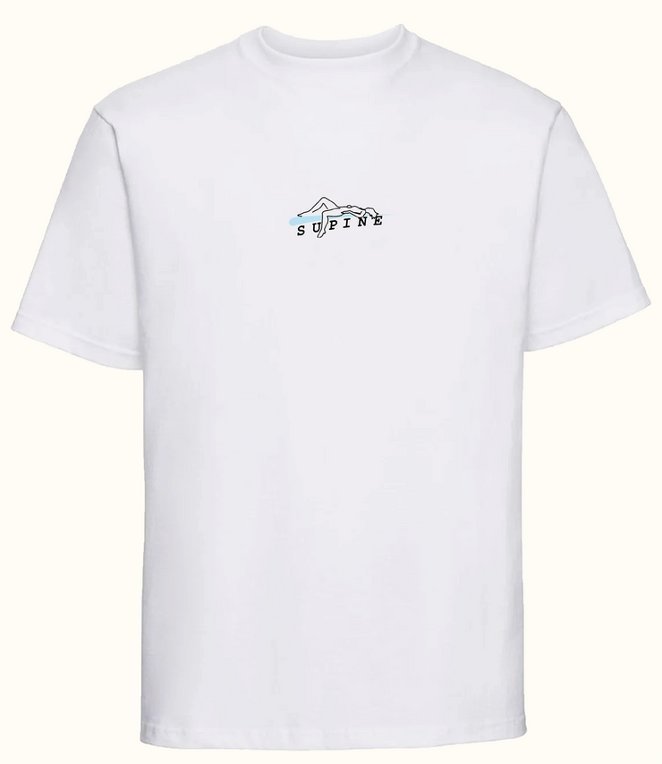 ipanema tee - blue on white